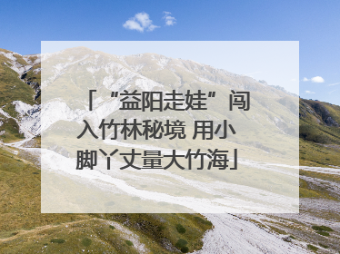 “益阳走娃”闯入竹林秘境 用小脚丫丈量大竹海