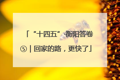 “十四五”·衡阳答卷⑤｜回家的路，更快了
