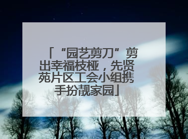 “园艺剪刀”剪出幸福枝桠，先贤苑片区工会小组携手扮靓家园