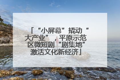 “小屏幕”撬动“大产业”，平原示范区微短剧“剧集地”激活文化新经济