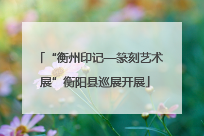 “衡州印记—篆刻艺术展”衡阳县巡展开展