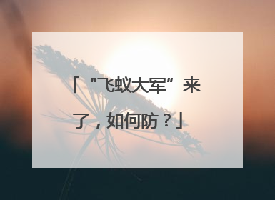 “飞蚁大军”来了，如何防？