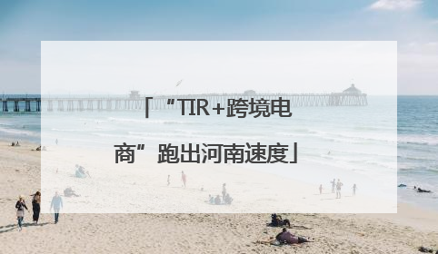 “TIR+跨境电商”跑出河南速度