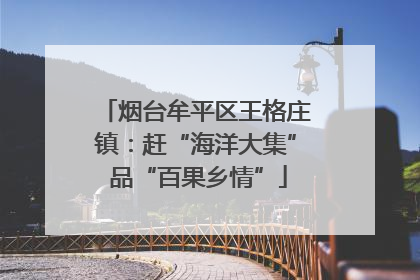 烟台牟平区王格庄镇：赶“海洋大集” 品“百果乡情”