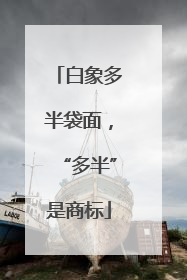 白象多半袋面，“多半”是商标