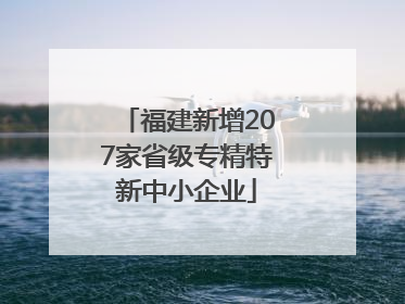 福建新增207家省级专精特新中小企业