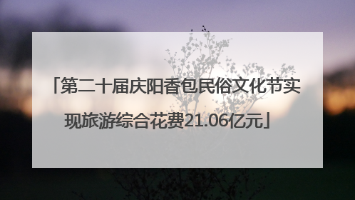 第二十届庆阳香包民俗文化节实现旅游综合花费21.06亿元