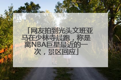 网友拍到光头文班亚马在少林寺晨跑，称是离NBA巨星最近的一次，景区回应
