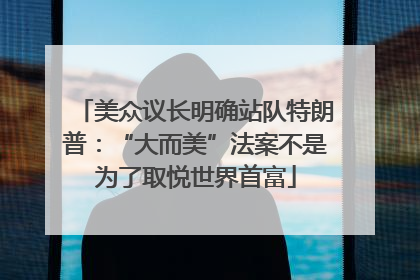 美众议长明确站队特朗普：“大而美”法案不是为了取悦世界首富
