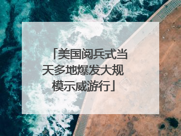 美国阅兵式当天多地爆发大规模示威游行