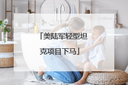 美陆军轻型坦克项目下马