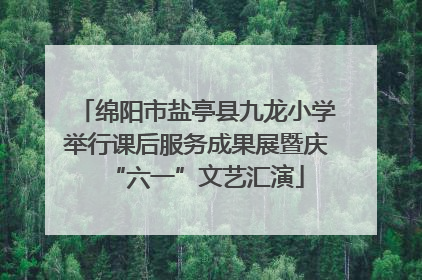 绵阳市盐亭县九龙小学举行课后服务成果展暨庆“六一”文艺汇演