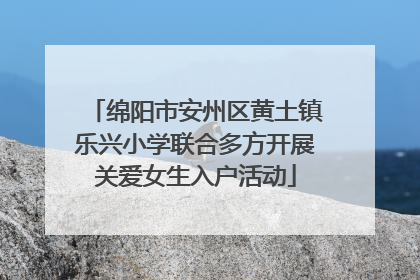 绵阳市安州区黄土镇乐兴小学联合多方开展关爱女生入户活动