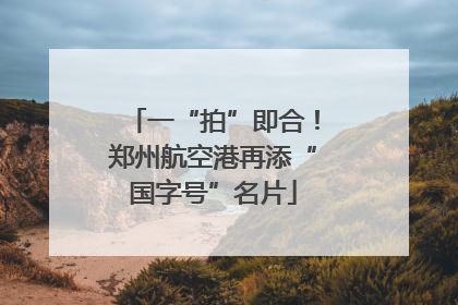 一“拍”即合！郑州航空港再添“国字号”名片