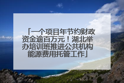 一个项目年节约财政资金逾百万元！湖北举办培训班推进公共机构能源费用托管工作