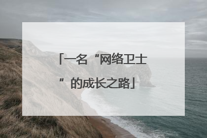 一名“网络卫士”的成长之路