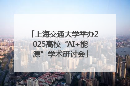 上海交通大学举办2025高校“AI+能源”学术研讨会
