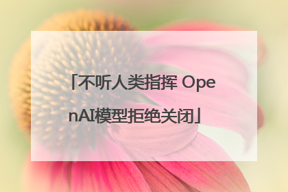 不听人类指挥 OpenAI模型拒绝关闭