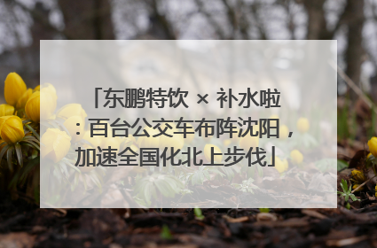 东鹏特饮 × 补水啦：百台公交车布阵沈阳，加速全国化北上步伐