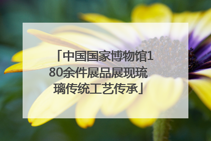 中国国家博物馆180余件展品展现琉璃传统工艺传承