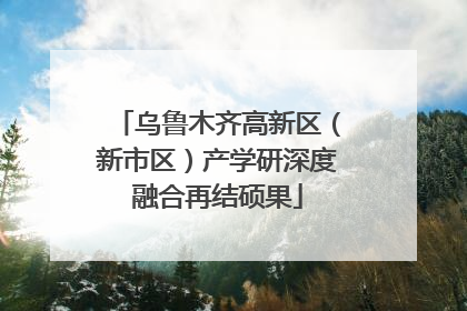 乌鲁木齐高新区（新市区）产学研深度融合再结硕果