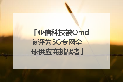 亚信科技被Omdia评为5G专网全球供应商挑战者