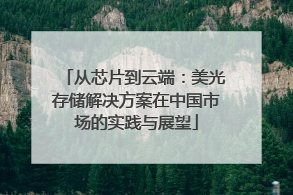 从芯片到云端：美光存储解决方案在中国市场的实践与展望
