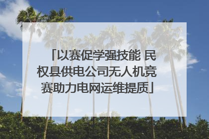 以赛促学强技能 民权县供电公司无人机竞赛助力电网运维提质