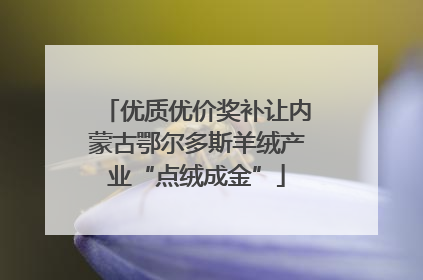 优质优价奖补让内蒙古鄂尔多斯羊绒产业“点绒成金”