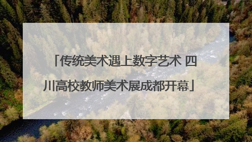 传统美术遇上数字艺术 四川高校教师美术展成都开幕