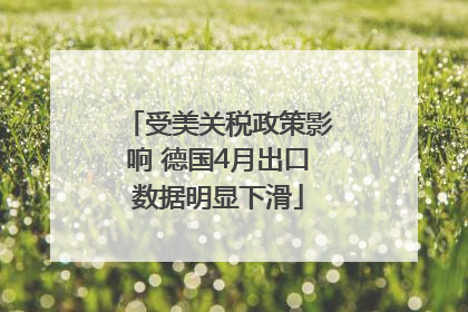 受美关税政策影响 德国4月出口数据明显下滑
