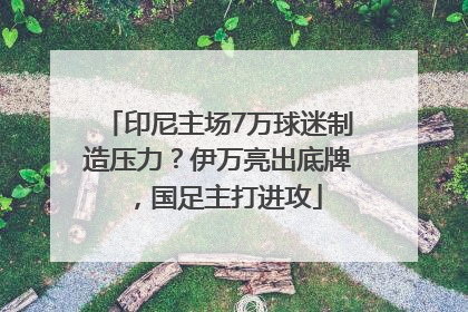 印尼主场7万球迷制造压力？伊万亮出底牌，国足主打进攻