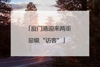 厦门港迎来两重量级“访客”