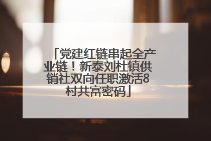 党建红链串起全产业链！新泰刘杜镇供销社双向任职激活8村共富密码