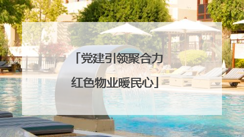 党建引领聚合力 红色物业暖民心