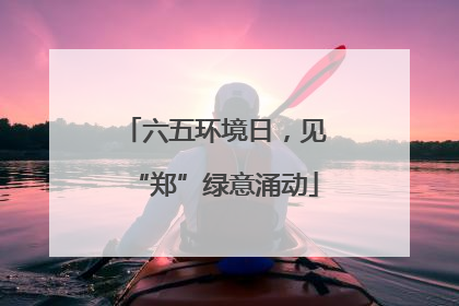 六五环境日，见“郑”绿意涌动