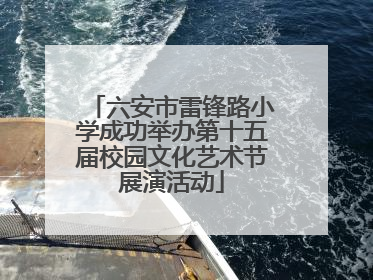 六安市雷锋路小学成功举办第十五届校园文化艺术节展演活动