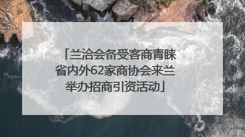 兰洽会备受客商青睐 省内外62家商协会来兰举办招商引资活动