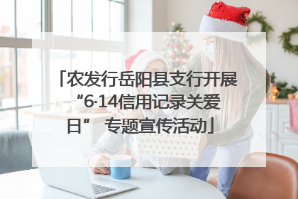 农发行岳阳县支行开展“6·14信用记录关爱日” 专题宣传活动