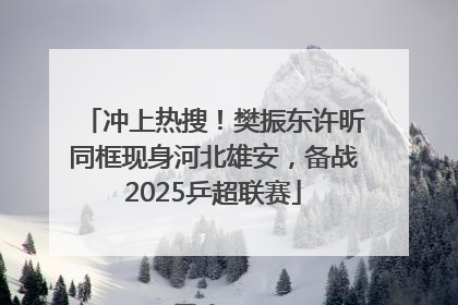 冲上热搜！樊振东许昕同框现身河北雄安，备战2025乒超联赛