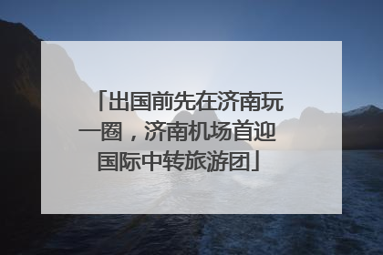 出国前先在济南玩一圈，济南机场首迎国际中转旅游团