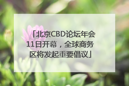 北京CBD论坛年会11日开幕，全球商务区将发起重要倡议