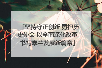 坚持守正创新 勇担历史使命 以全面深化改革书写皋兰发展新篇章