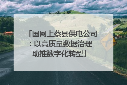 国网上蔡县供电公司：以高质量数据治理 助推数字化转型