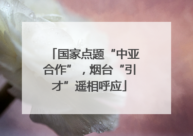 国家点题“中亚合作”，烟台“引才”遥相呼应