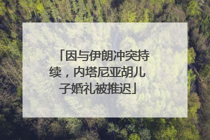 因与伊朗冲突持续，内塔尼亚胡儿子婚礼被推迟