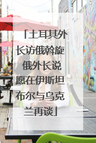 土耳其外长访俄斡旋 俄外长说愿在伊斯坦布尔与乌克兰再谈