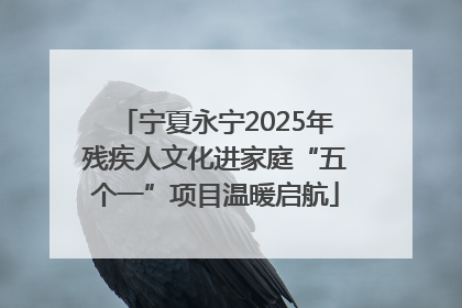 宁夏永宁2025年残疾人文化进家庭“五个一”项目温暖启航
