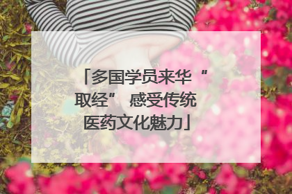 多国学员来华“取经” 感受传统医药文化魅力