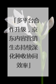 多平台合作升级，京东内容营销生态持续深化种收协同效率